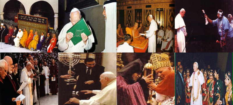 Jan Pawe II manifestuje swoje odstpstwo od witej Wiary katolickiej poza któr nie ma zbawienia