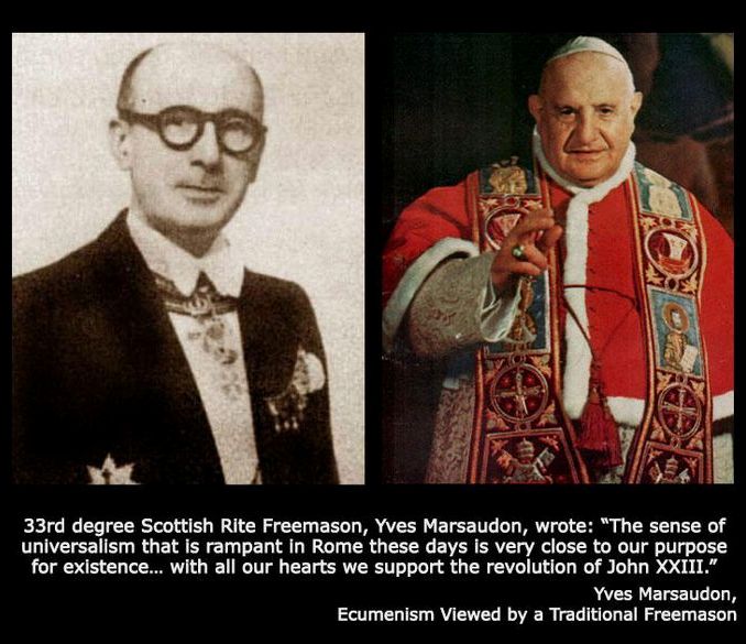 Masoni Marsaudon i Roncalli - pseudo "papie" Jan XXIII