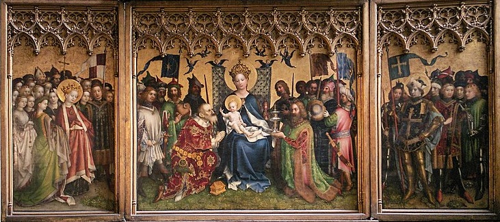 Otarz Trzech Króli, ok. 1440. Katedra w. Piotra i Najwitszej Maryi Panny w Kolonii.