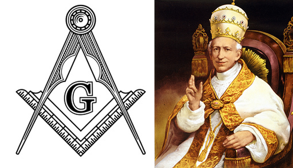 Papie Leon XIII potpi masoneri