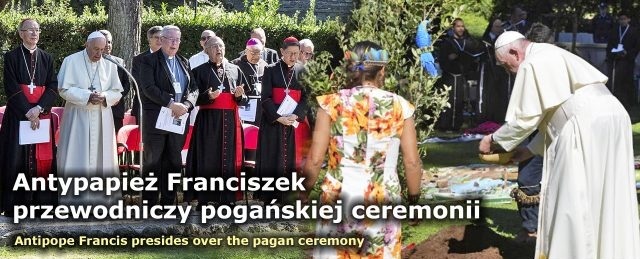 Antypapież Franciszek-Bergoglio przewodniczy pogańskiej ceremonii