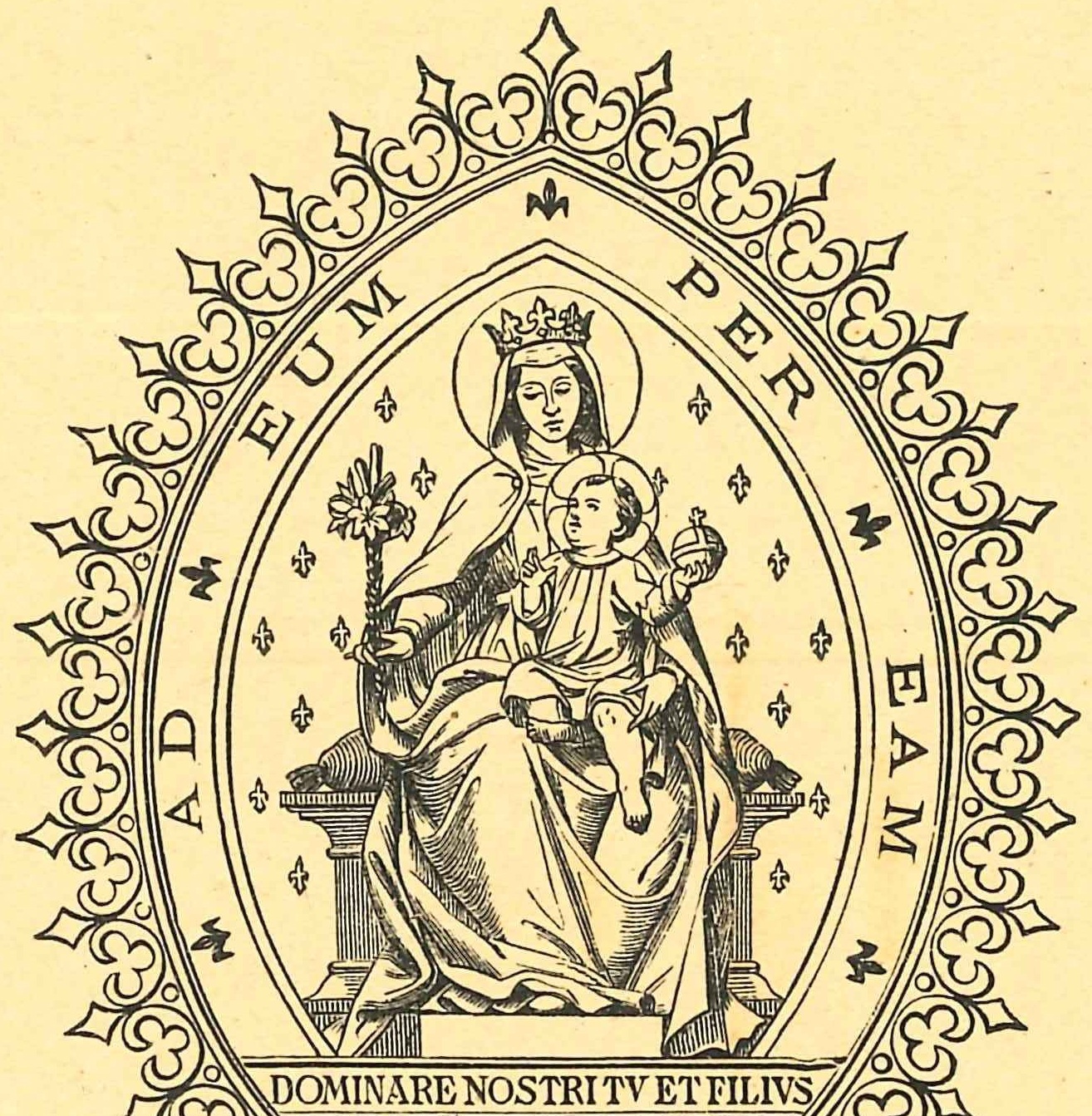 Beatissima Virgo Maria. Dominare nostri Tu et Filius.