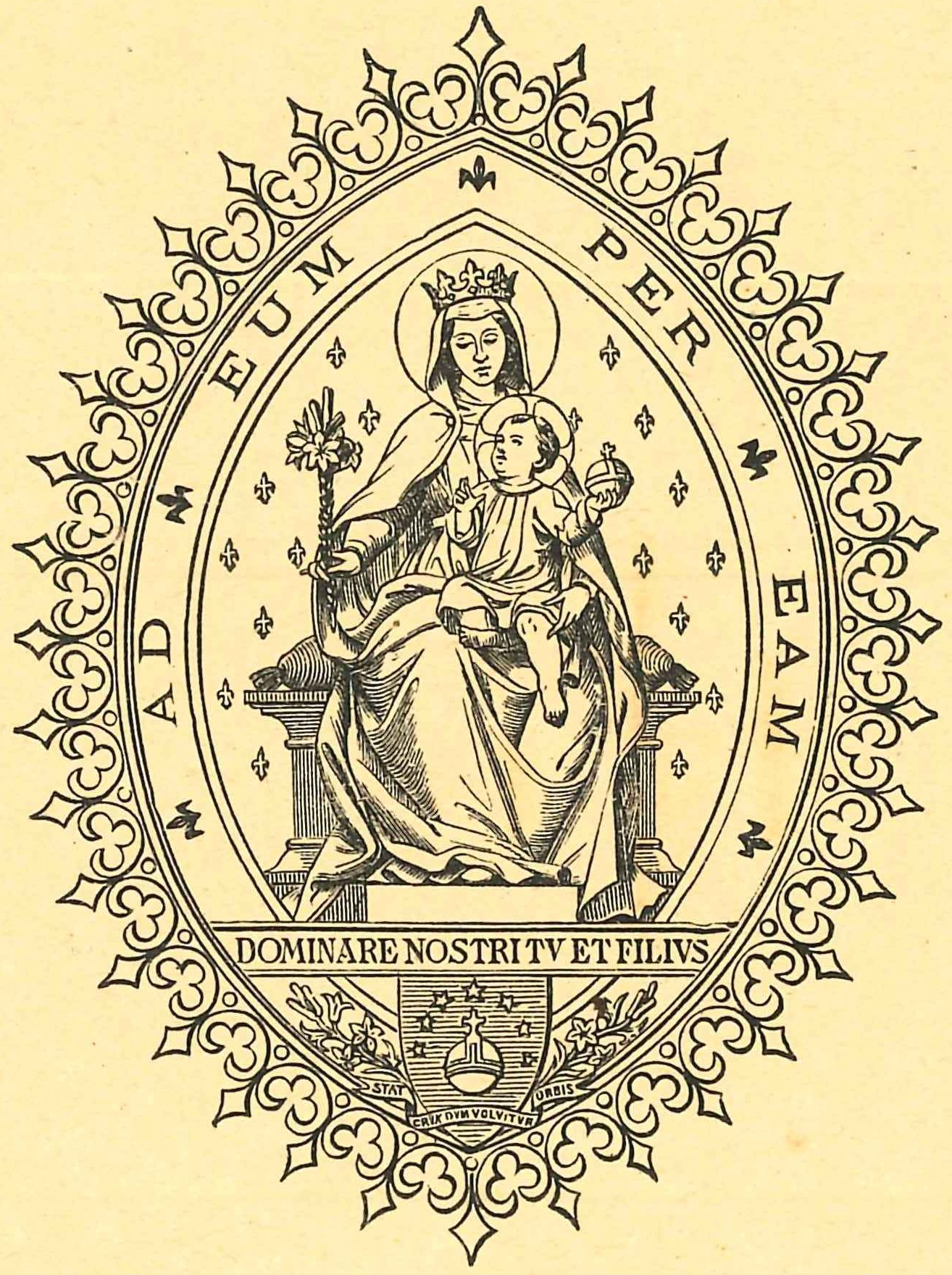 Beatissima Virgo Maria. Dominare nostri Tu et Filius.