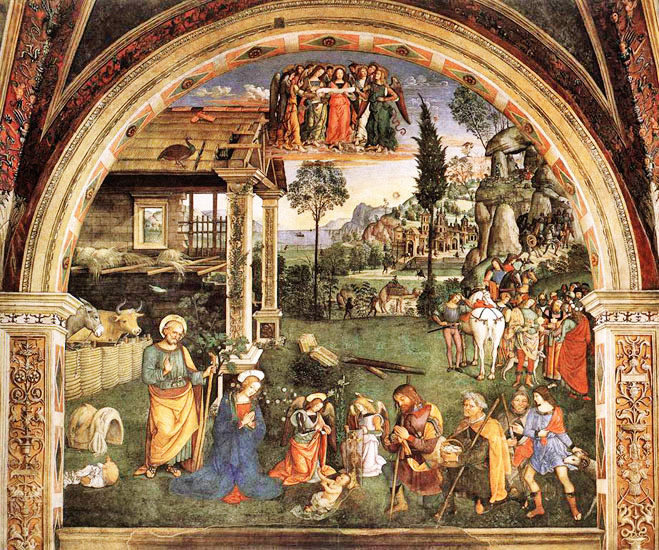 Boe Narodzenie. Pinturicchio.