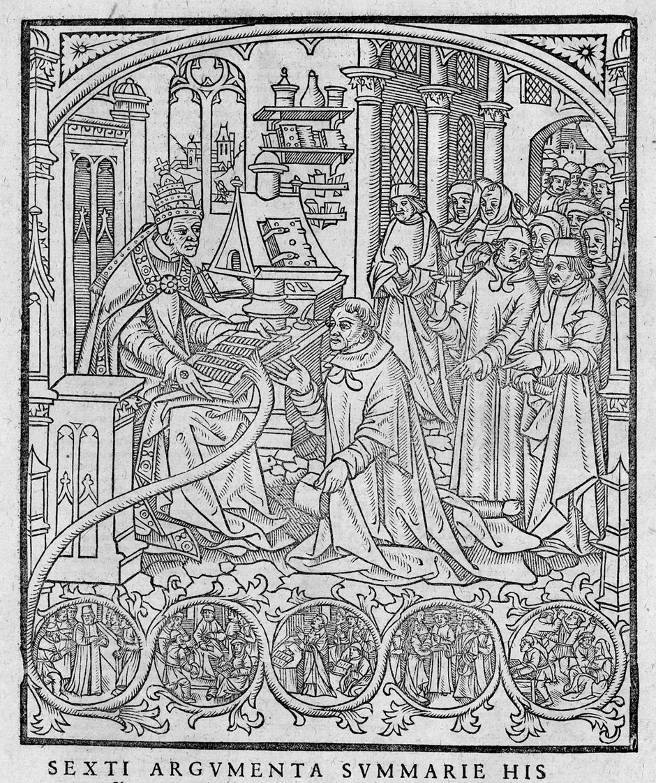 Corpus Iuris Canonici, 1573 r., drzeworyt.