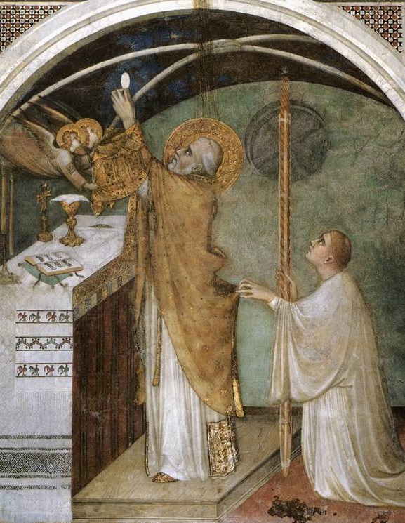 Cudowna Msza. Simone Martini.