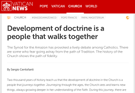 Development of Doctrine is a People that Walks Together