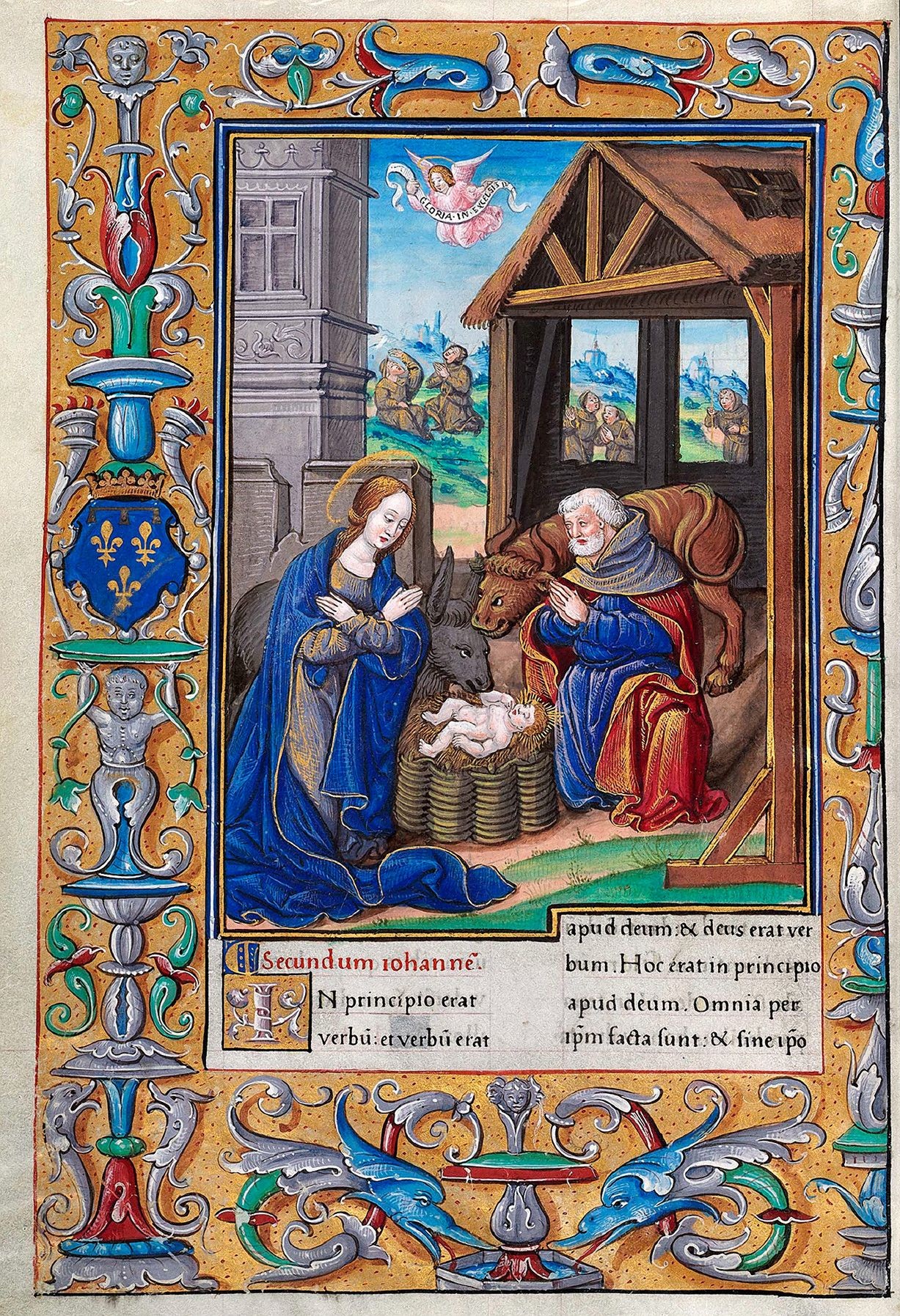Evangelium secundum Joannem. Ewangeliarz z Paryża. Evangeliario de Paris para uso de Carlos Duque de Angulema.