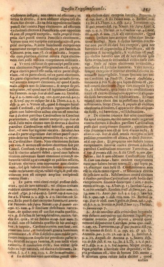 F. Petrus Maria Passerini OP, Tractatus de electione Summi Pontificis. Romae 1670, p. 159.