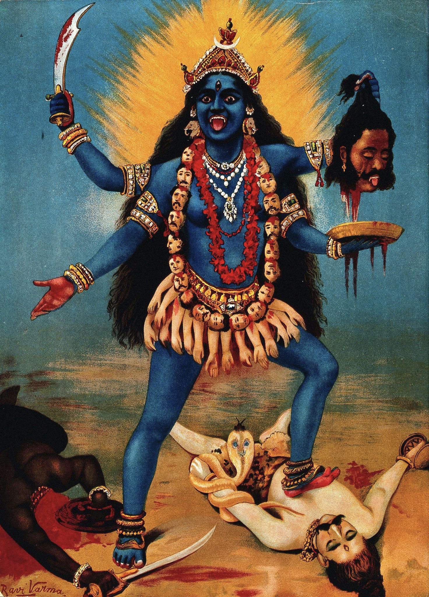 Hinduska krwiożercza bogini Kali