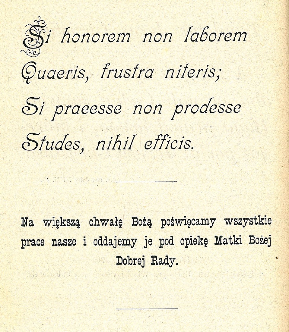 "Homiletyka", 1904 r.