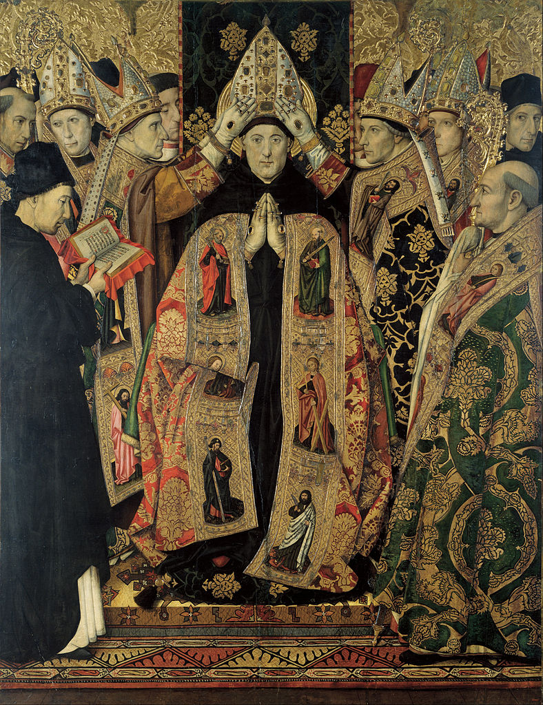 Konsekracja na biskupa w. Augustyna. Jaume Huguet.