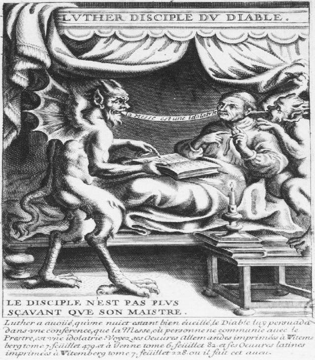 Luther disciple du diable. Luter uczniem diaba.
