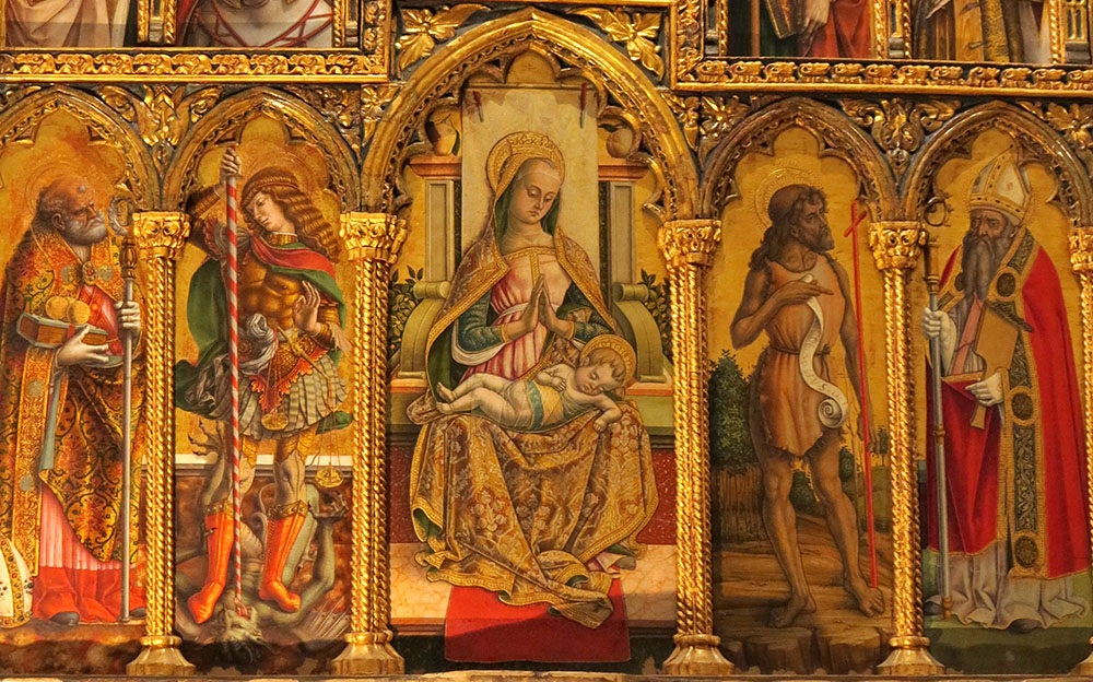 Matka Boska z Dziecitkiem. Vittore Crivelli.