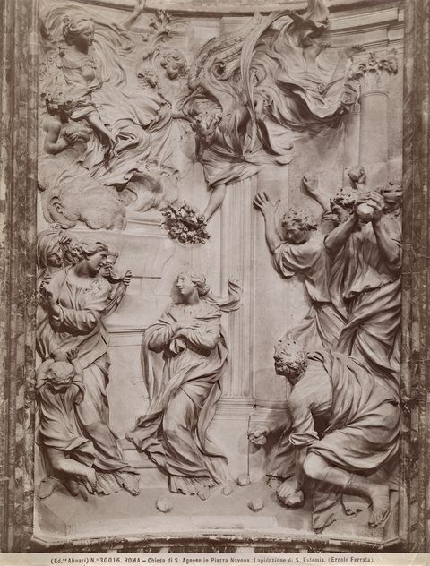 Paskorzeba: Mczestwo w. Emerencjany (Ercole Ferrata, 1660),