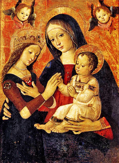 Mistyczne Zalubiny w. Katarzyny Sieneskiej. Pinturicchio.