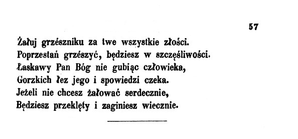 Nauka obyczajowa dla ludu osobliwie wiejskiego, przedrukowana. Za pozwoleniem Zwierzchnoci. We Lwowie. NAKADEM JANA MILIKOWSKIEGO. 1845.