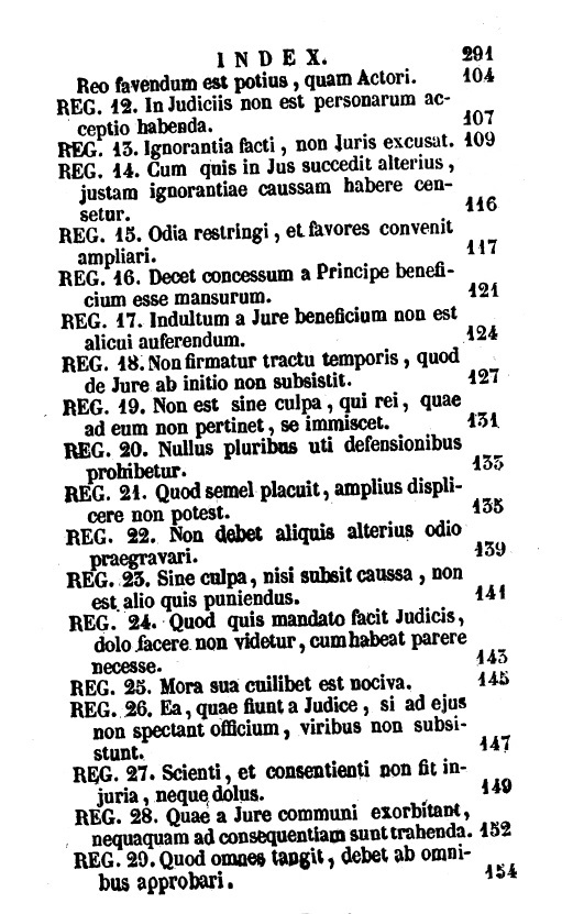 De Regulis Juris Canonici Liber Unicus, auctore Francisco Antonio Foebeo Societatis Jesu. Opus posthumum. Neapoli 1845. EX TYPOGRAPHIA SIMONIANA, p. 291.