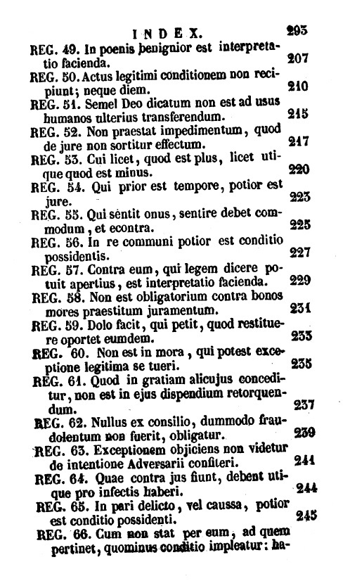 De Regulis Juris Canonici Liber Unicus, auctore Francisco Antonio Foebeo Societatis Jesu. Opus posthumum. Neapoli 1845. EX TYPOGRAPHIA SIMONIANA, p. 293.