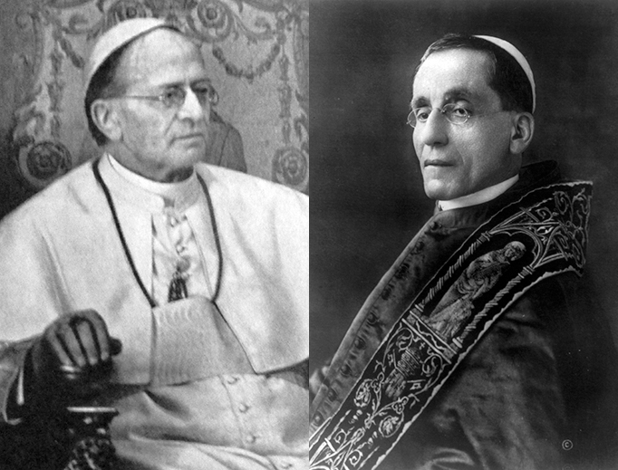 Papież Pius XI i Papież Benedykt XV