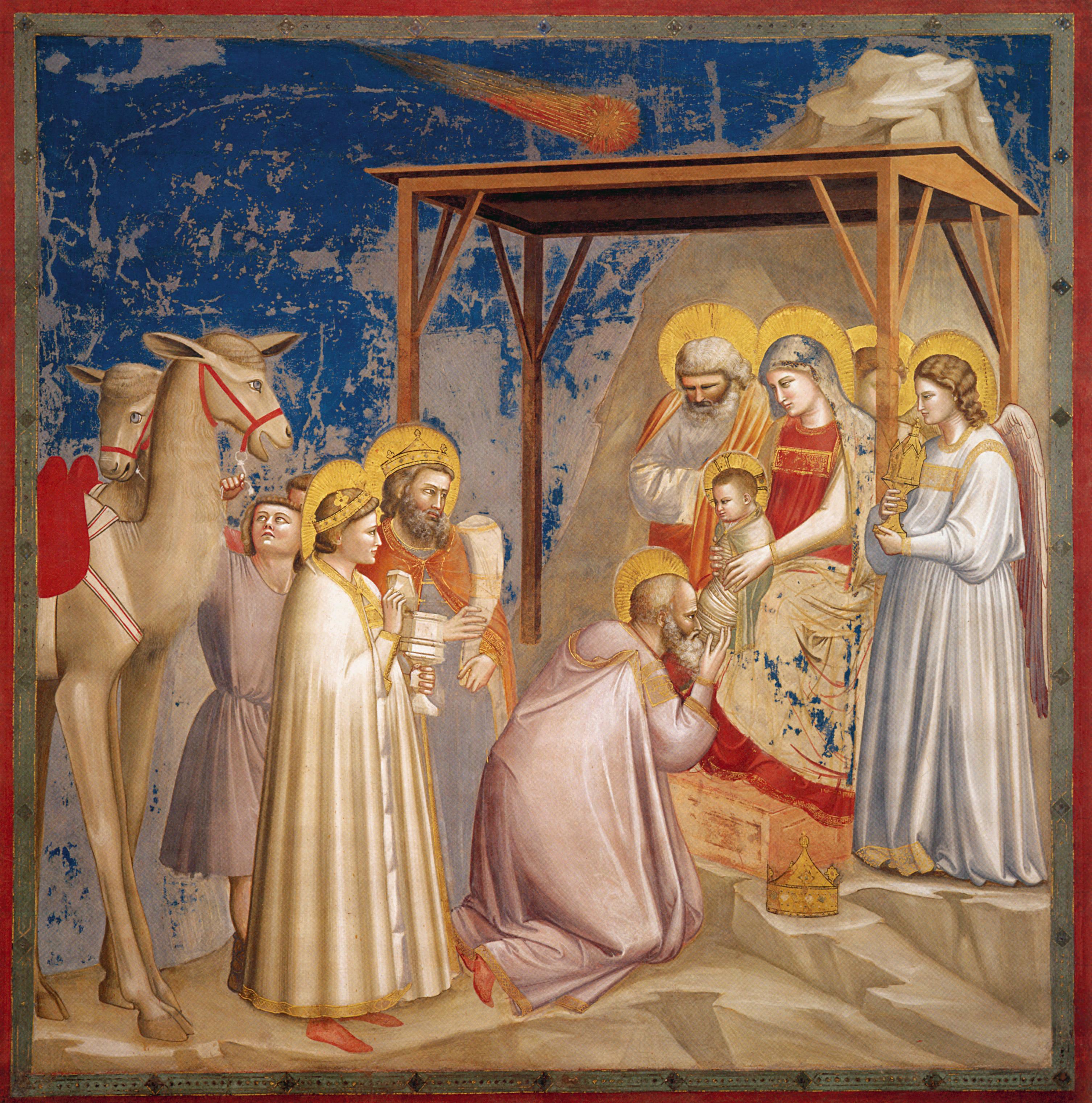 Pokłon Trzech Króli, Giotto.