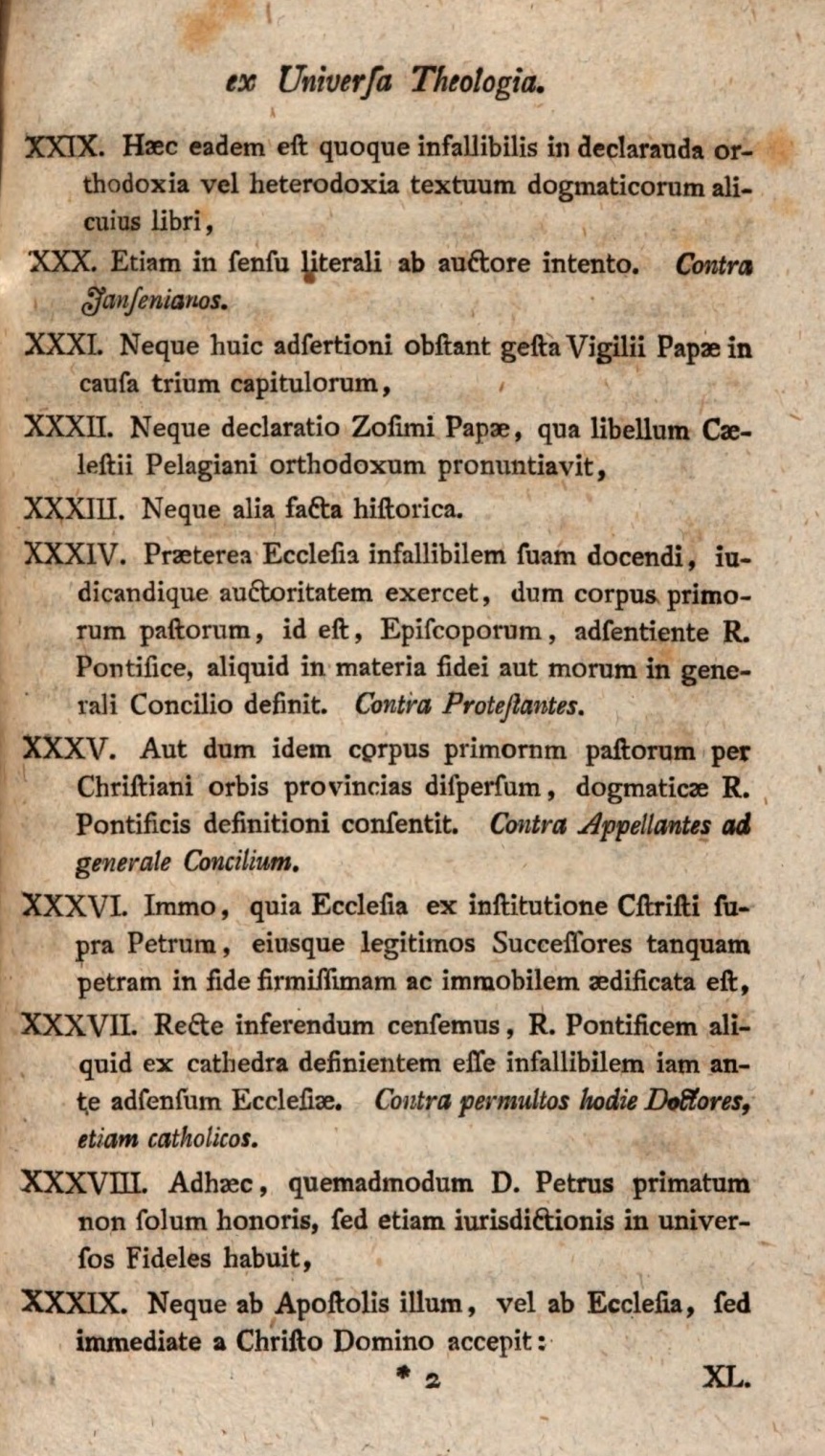 Positiones ex universa Theologia dogmatico-scholastica selectae.