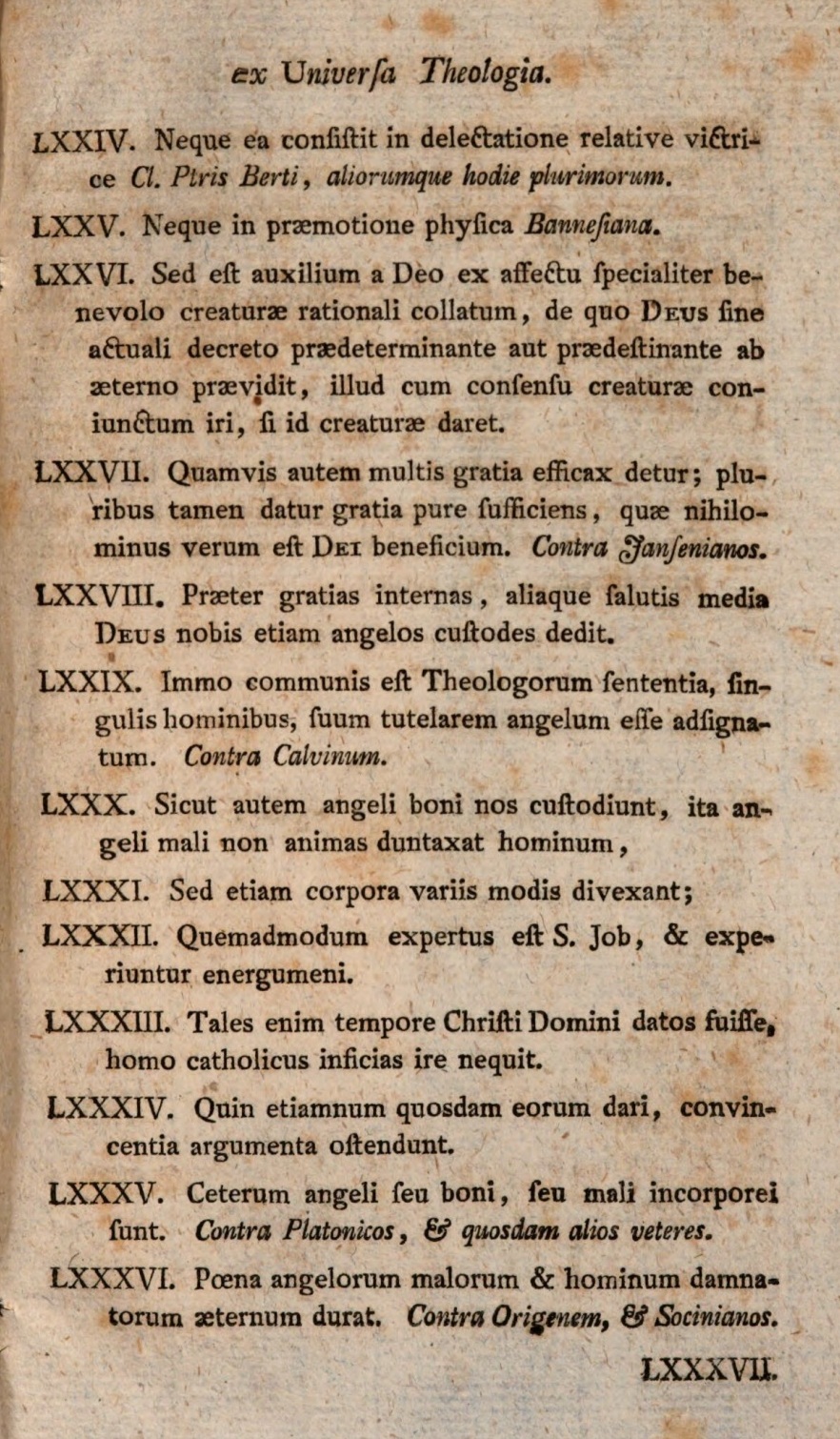 Positiones ex universa Theologia dogmatico-scholastica selectae.