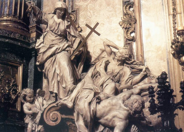 Prawdziwa Religia obala herezje. Koció Il Gesu. Rzym.