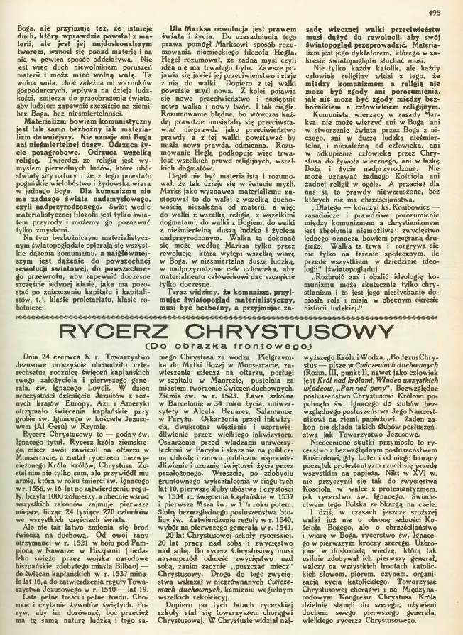 "Przewodnik Katolicki". Ilustrowany tygodnik dla rodzin katolickich. Nr 30. Rok 43. Pozna, dnia 25 lipca 1937 r., s. 495. (Redaktor zaoyciel X. Józef Kos, redaktor naczelny X. Fr. Forecki).