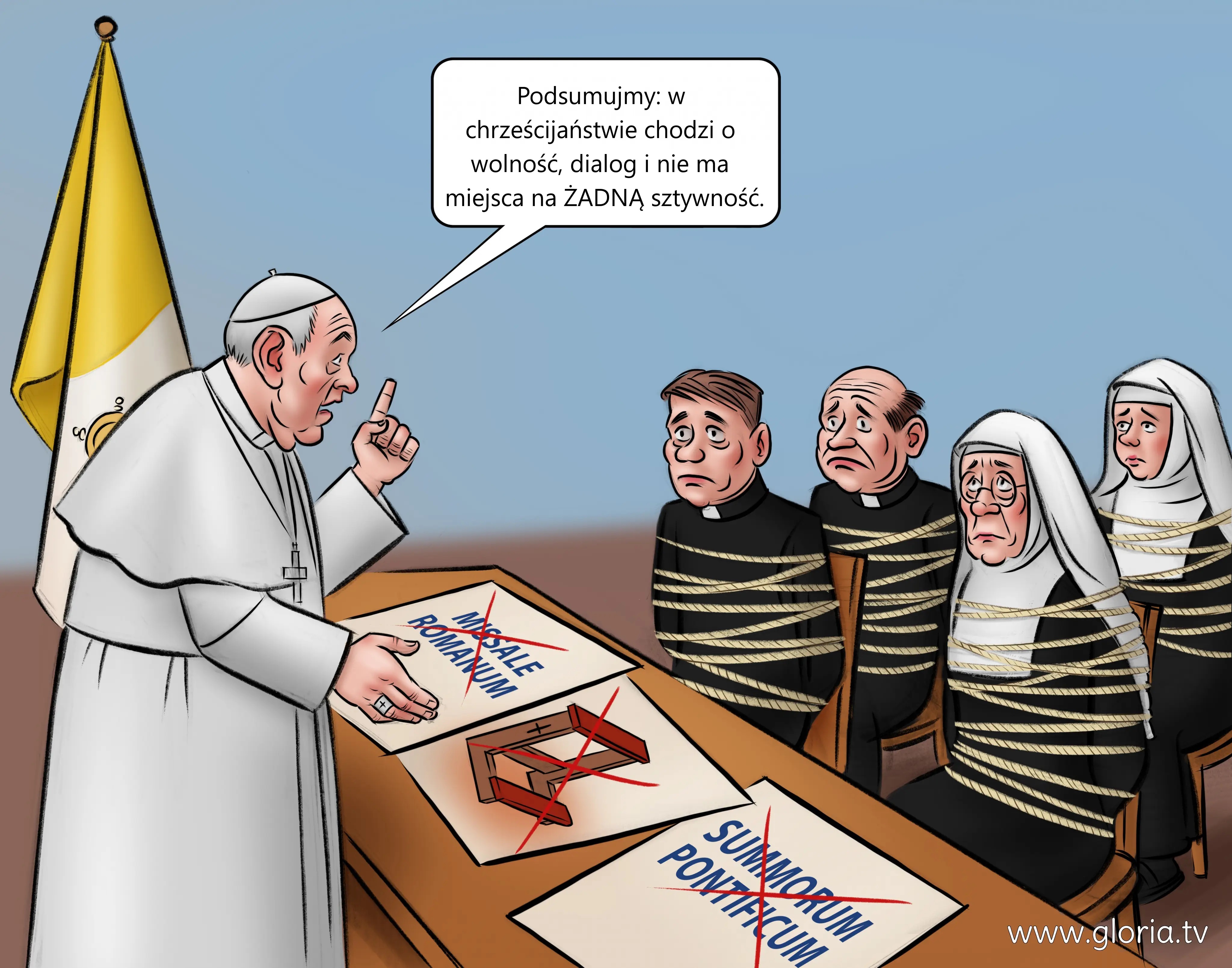 Pseudopapie Franciszek-Bergoglio zakazuje Mszy rzymskiej