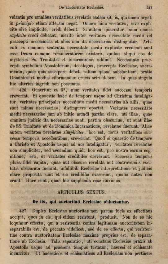 Theologiae fundamentalis tractatus duo. Scripsit F. H. Reinerding, SS. Th. et Ph. Dr. et Th. Prof. in Seminario Fuldensi. Tractatus prior. Demonstratio christiano-catholica contra adversarios generatim omnes. Monasterii Guestphalorum. SUMPTIBUS LIBRARIAE ASCHENDORFFIANAE. 1864, p. 247.