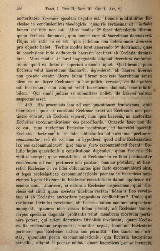 Theologiae fundamentalis tractatus duo. Scripsit F. H. Reinerding, SS. Th. et Ph. Dr. et Th. Prof. in Seminario Fuldensi. Tractatus prior. Demonstratio christiano-catholica contra adversarios generatim omnes. Monasterii Guestphalorum. SUMPTIBUS LIBRARIAE ASCHENDORFFIANAE. 1864, p. 250.
