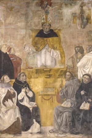 Św. Albert Wielki, św. Tomasz z Akwinu i św. Bonawentura.