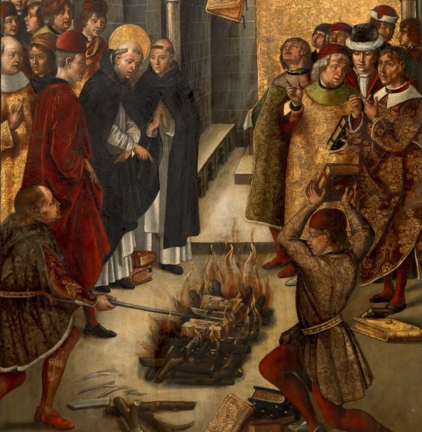 w. Dominik i albigensi. Pedro Berruguete. Museo del Prado.
