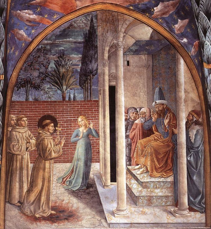 w. Franciszek przed sutanem. Benozzo Gozzoli.