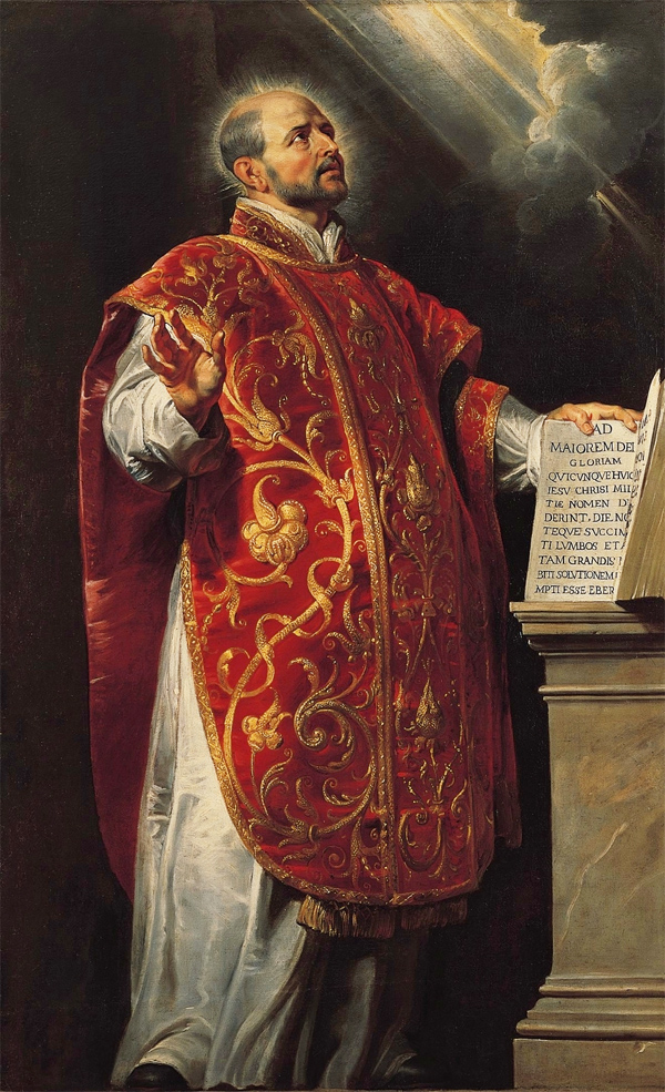 w. Ignacy Loyola, Zaoyciel Towarzystwa Jezusowego.