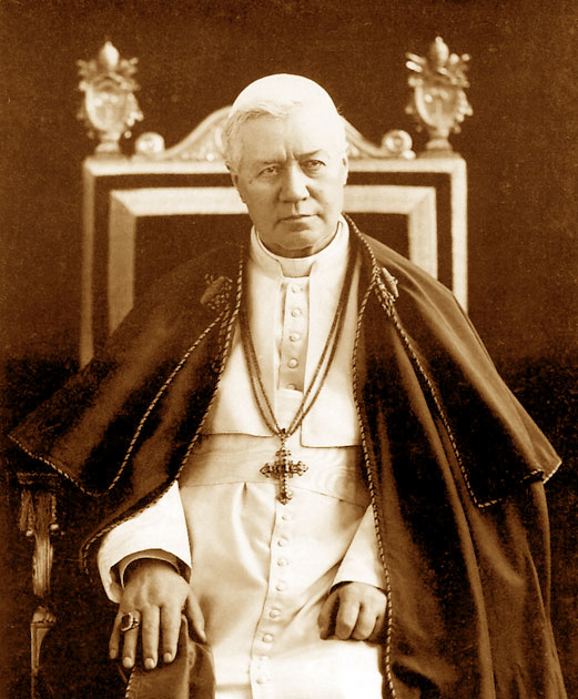 w. Pius X, Papie.