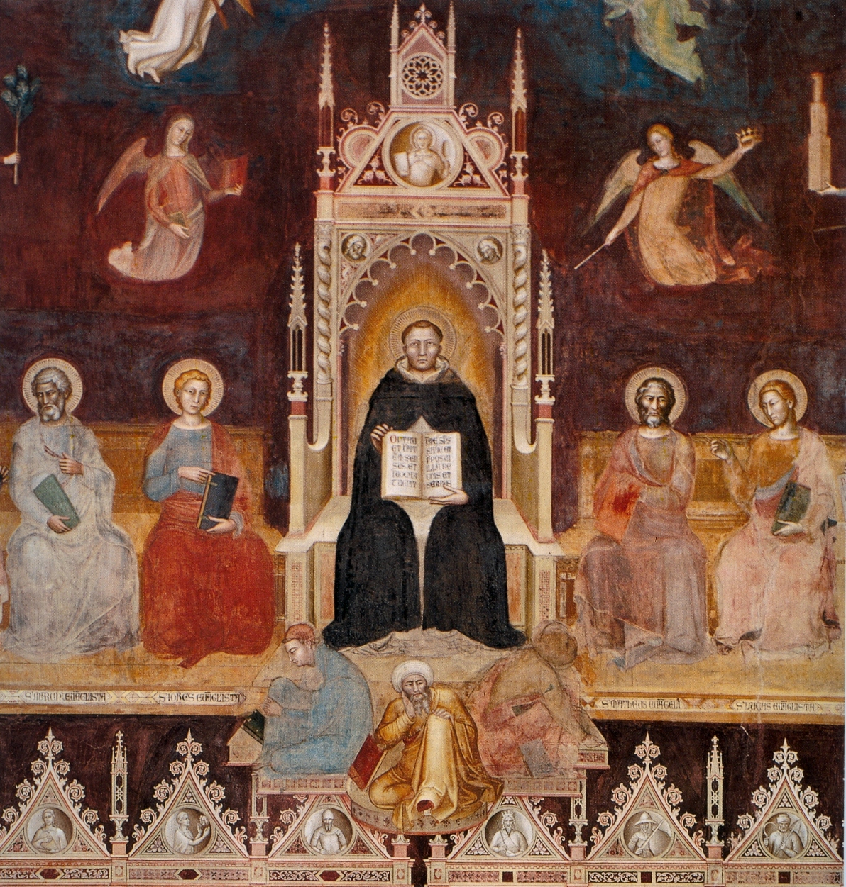 w. Tomasz z Akwinu. (Andrea di Bonaiuto, 1366 r.)