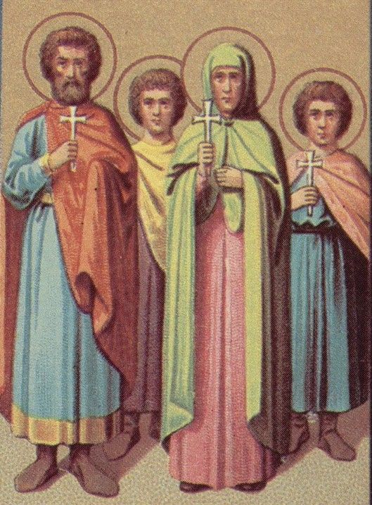 wici mczennicy Eksuperiusz (Hesper), Zoe (Zoja), Cyriak i Teodul (Teodol).