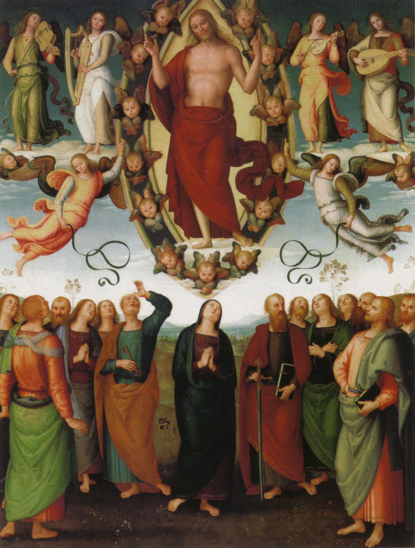 Wniebowstpienie Pana Jezusa. Pietro Perugino.