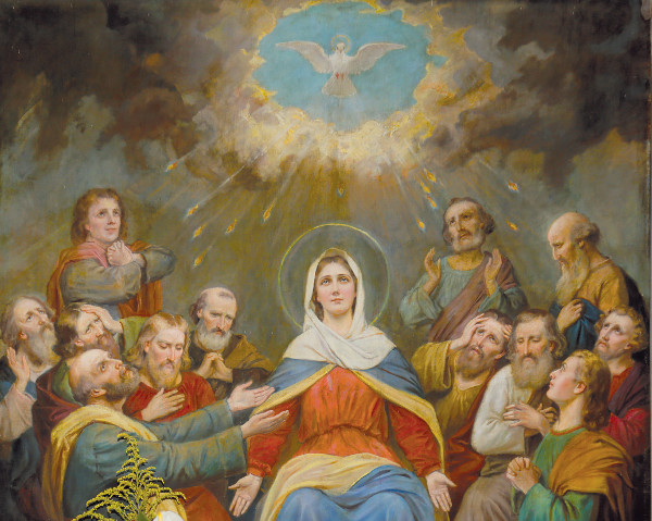 Zesanie Ducha witego. Matka Boa i Apostoowie.
