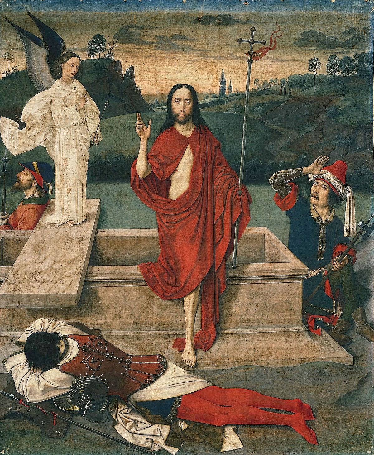 Zmartwychwstanie Chrystusa. Dieric Bouts.