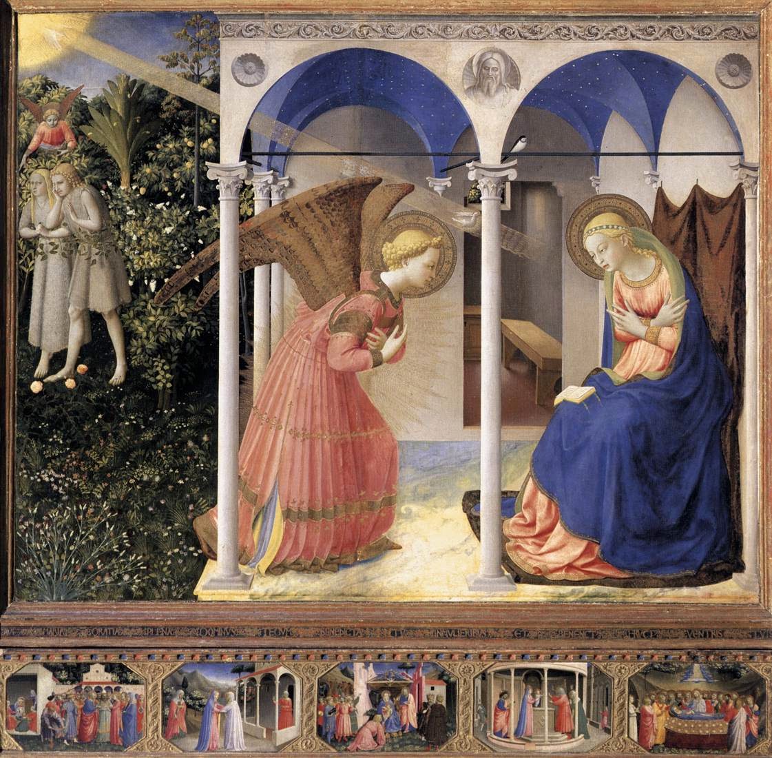 Zwiastowanie Najwitszej Maryi Pannie. Fra Angelico.