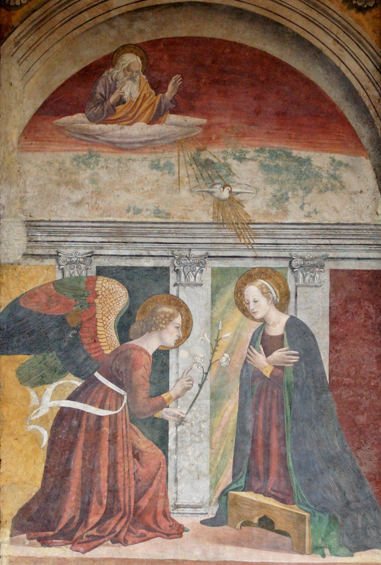 Zwiastowanie Najwitszej Maryi Pannie. Melozzo da Forli.