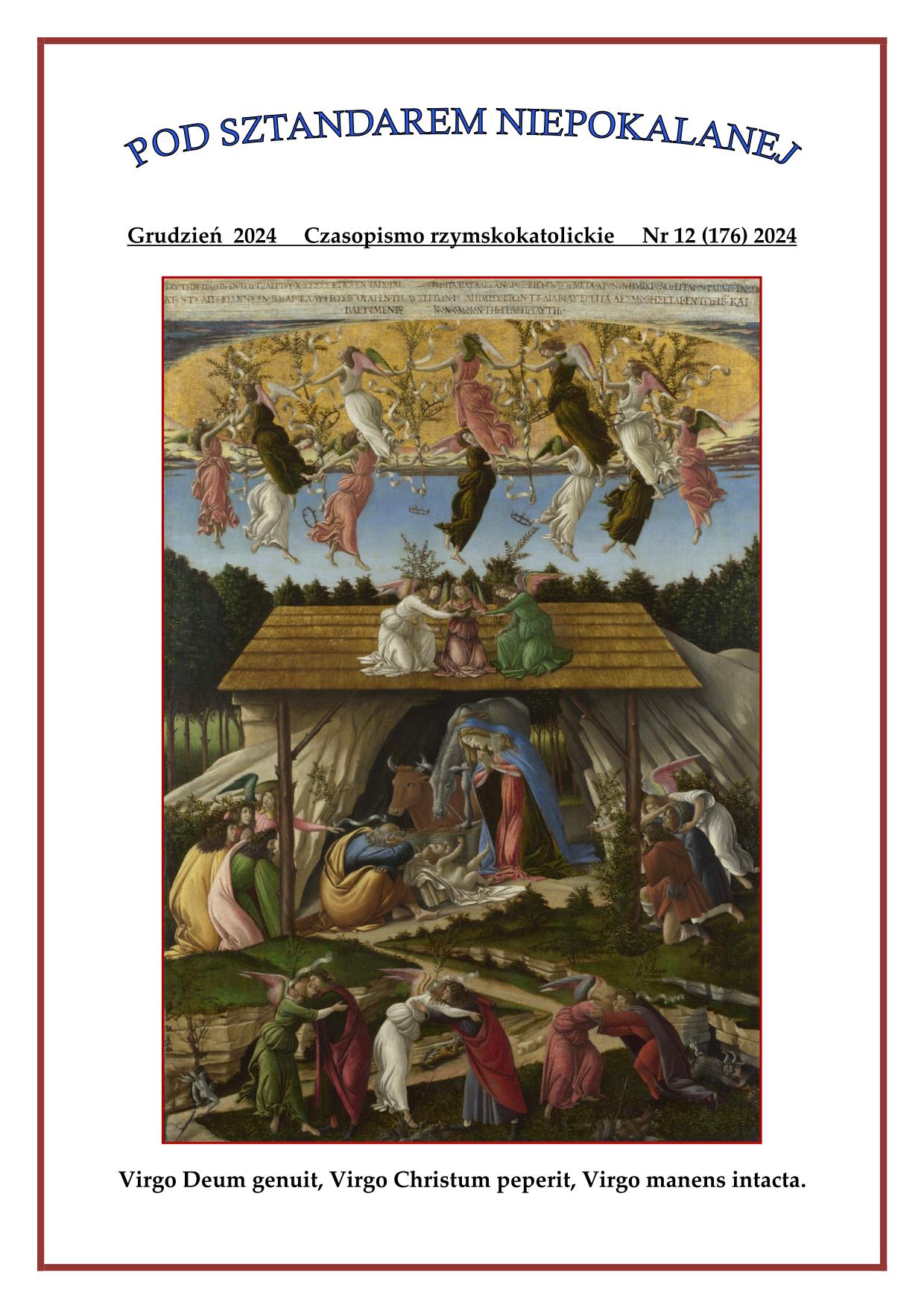 "Pod sztandarem Niepokalanej". Nr 176. Grudzie 2024. Czasopismo rzymskokatolickie.