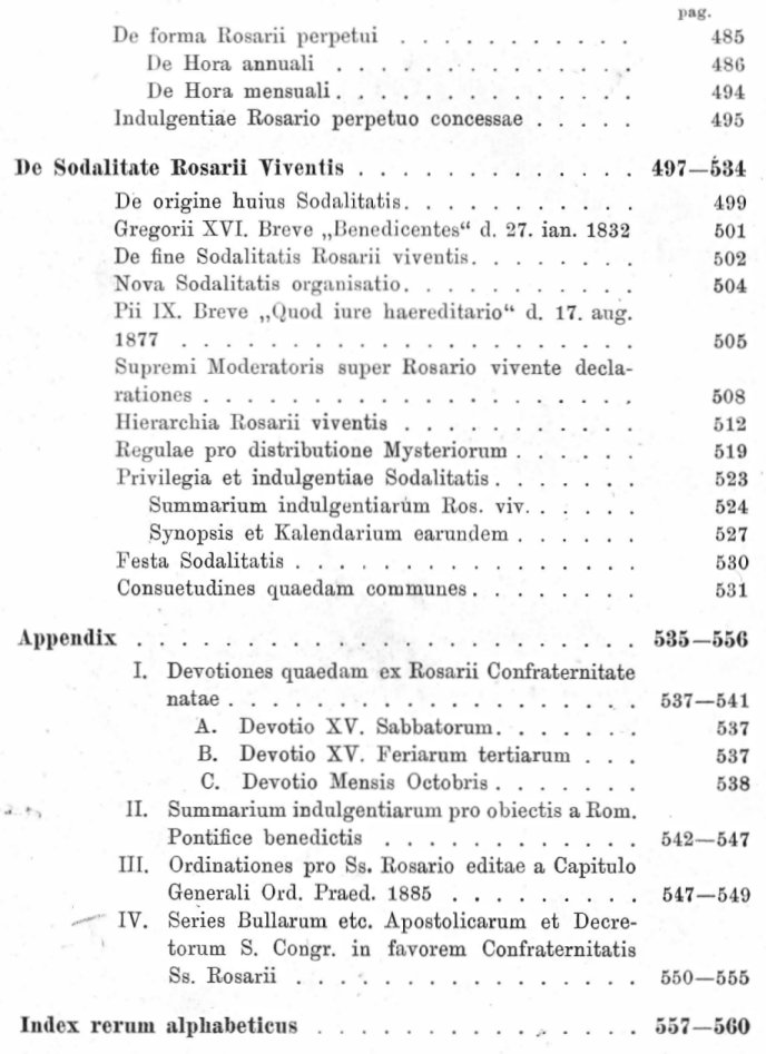 Rosa Aurea. De Sacratissimo B. Mariae V. Rosario eiusque venerabili Confraternitate deque Rosario tum perpetuo tum vivente. Auctore P. Fr. Thoma Maria Leikes ORDINIS PRAEDICATORUM, PROMOTORE SS. ROSARII PROVINCIAE TEUTONIAE. Cum approbatione superiorum. Dülmen in Guestfalia 1886