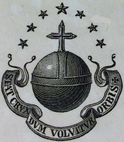 Herb zakonu Kartuzów. Stat Crux dum volvitur orbis