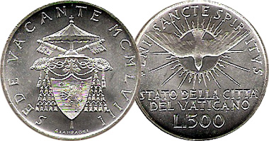 Vatican 500lire 1958